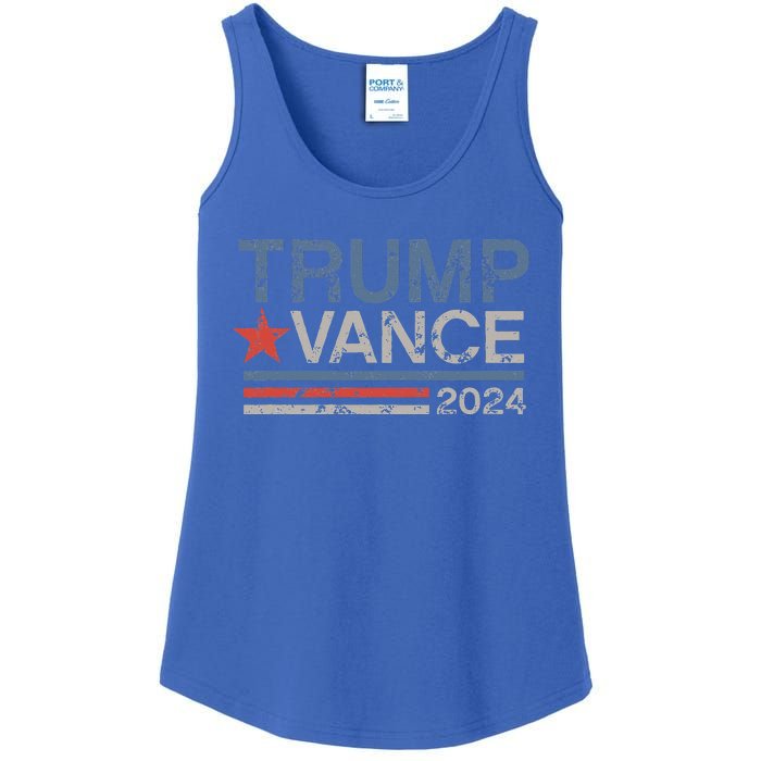 Trump Vance 2024 Stripe Trump Jd Vance Ladies Essential Tank