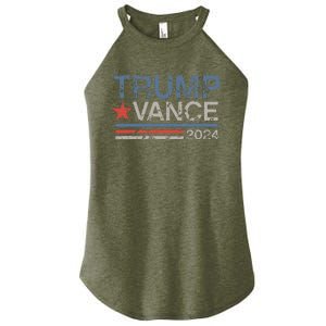 Trump Vance 2024 Stripe Trump Jd Vance Women's Perfect Tri Rocker Tank