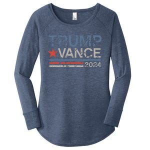 Trump Vance 2024 Stripe Trump Jd Vance Women's Perfect Tri Tunic Long Sleeve Shirt