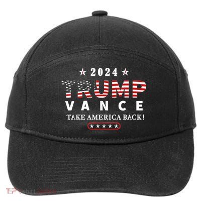 Trump Vance 2024 President Trump Supporter Reelection 7-Panel Snapback Hat