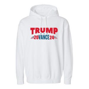 Trump Vance 2024 Donald Trump J.D. Vance For President Garment-Dyed Fleece Hoodie