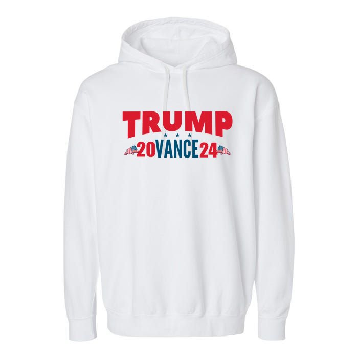 Trump Vance 2024 Donald Trump J.D. Vance For President Garment-Dyed Fleece Hoodie