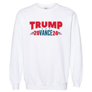 Trump Vance 2024 Donald Trump J.D. Vance For President Garment-Dyed Sweatshirt