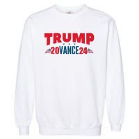 Trump Vance 2024 Donald Trump J.D. Vance For President Garment-Dyed Sweatshirt