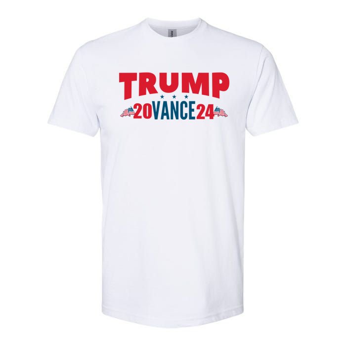 Trump Vance 2024 Donald Trump J.D. Vance For President Softstyle CVC T-Shirt