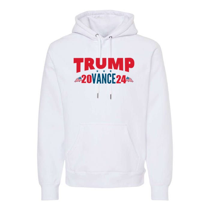 Trump Vance 2024 Donald Trump J.D. Vance For President Premium Hoodie