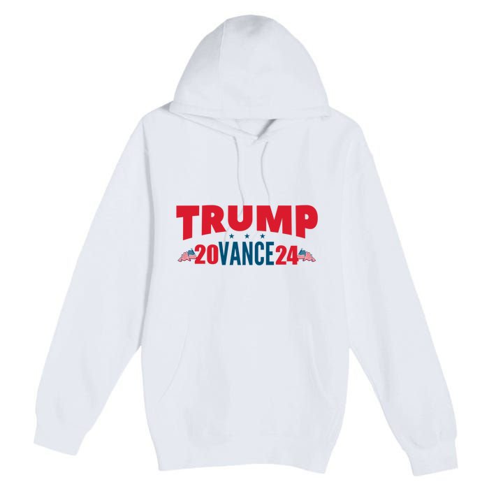 Trump Vance 2024 Donald Trump J.D. Vance For President Premium Pullover Hoodie