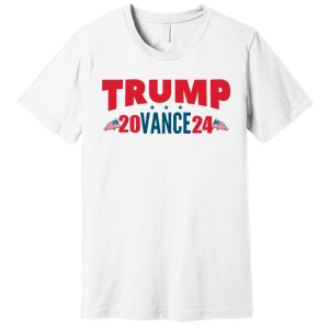 Trump Vance 2024 Donald Trump J.D. Vance For President Premium T-Shirt