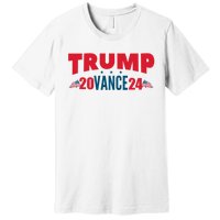 Trump Vance 2024 Donald Trump J.D. Vance For President Premium T-Shirt