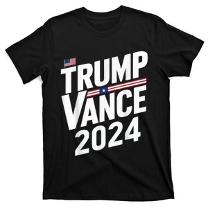 Trump Vance 2024 Retro Stripe Trump Jd Vance T-Shirt