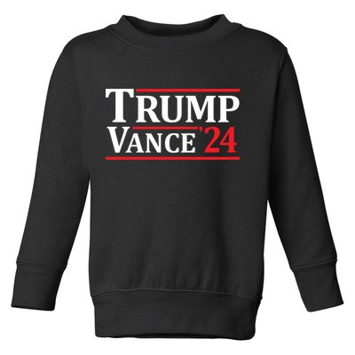 Trump Vance 24 Trump 2024 Toddler Sweatshirt