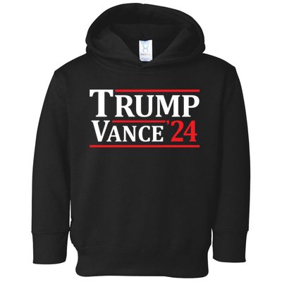 Trump Vance 24 Trump 2024 Toddler Hoodie