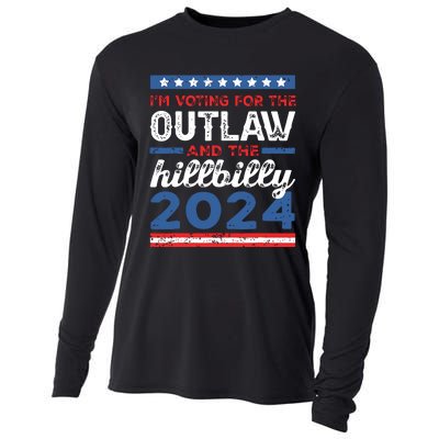 Trump Vance 2024 Donald Trump Jd Vance Outlaw Hillbilly Cooling Performance Long Sleeve Crew