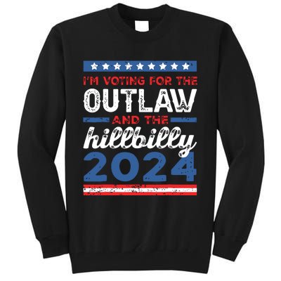 Trump Vance 2024 Donald Trump Jd Vance Outlaw Hillbilly Tall Sweatshirt