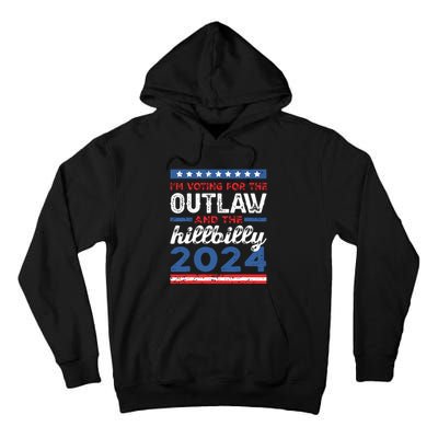 Trump Vance 2024 Donald Trump Jd Vance Outlaw Hillbilly Tall Hoodie