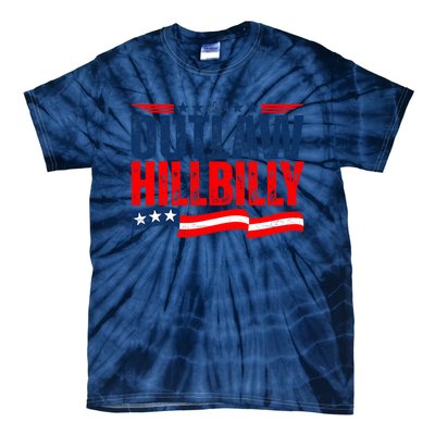 Trump Vance 2024 Vintage Elections Outlaw Hillbilly Us Flag Tie-Dye T-Shirt