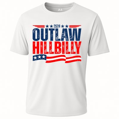 Trump Vance 2024 Vintage Elections Outlaw Hillbilly Us Flag Cooling Performance Crew T-Shirt