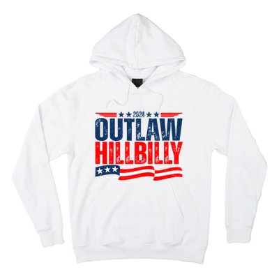 Trump Vance 2024 Vintage Elections Outlaw Hillbilly Us Flag Hoodie