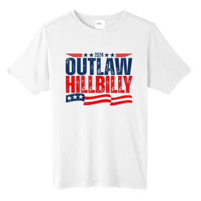 Trump Vance 2024 Vintage Elections Outlaw Hillbilly Us Flag Tall Fusion ChromaSoft Performance T-Shirt