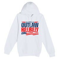 Trump Vance 2024 Vintage Elections Outlaw Hillbilly Us Flag Premium Pullover Hoodie