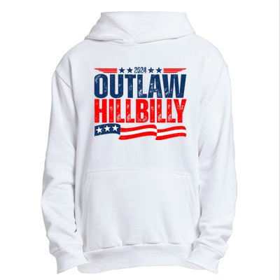 Trump Vance 2024 Vintage Elections Outlaw Hillbilly Us Flag Urban Pullover Hoodie