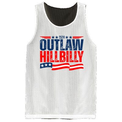 Trump Vance 2024 Vintage Elections Outlaw Hillbilly Us Flag Mesh Reversible Basketball Jersey Tank