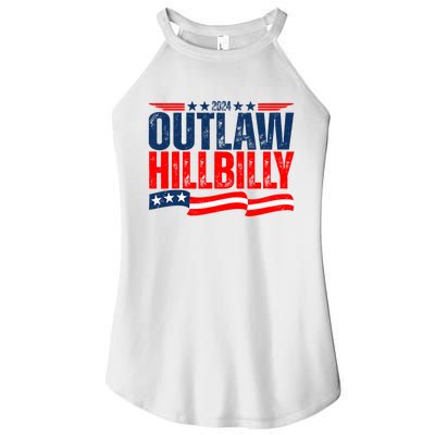 Trump Vance 2024 Vintage Elections Outlaw Hillbilly Us Flag Women’s Perfect Tri Rocker Tank