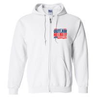 Trump Vance 2024 Vintage Elections Outlaw Hillbilly Us Flag Full Zip Hoodie