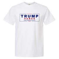 Trump Vance 2024 Donald Trump J.D. Vance Take America Back Garment-Dyed Heavyweight T-Shirt