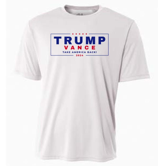 Trump Vance 2024 Donald Trump J.D. Vance Take America Back Cooling Performance Crew T-Shirt