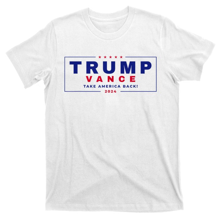 Trump Vance 2024 Donald Trump J.D. Vance Take America Back T-Shirt