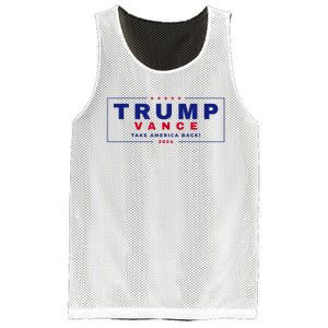 Trump Vance 2024 Donald Trump J.D. Vance Take America Back Mesh Reversible Basketball Jersey Tank