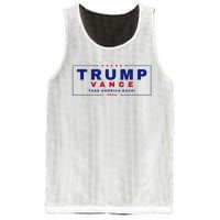 Trump Vance 2024 Donald Trump J.D. Vance Take America Back Mesh Reversible Basketball Jersey Tank