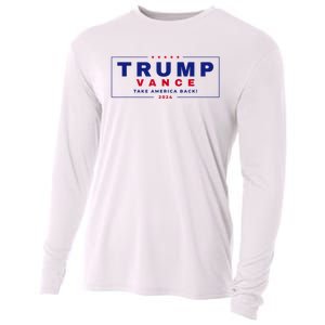 Trump Vance 2024 Donald Trump J.D. Vance Take America Back Cooling Performance Long Sleeve Crew