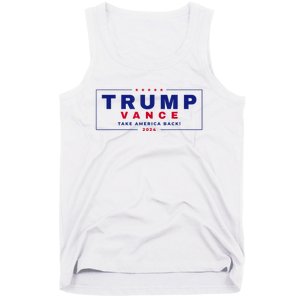 Trump Vance 2024 Donald Trump J.D. Vance Take America Back Tank Top