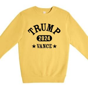 Trump Vance 2024 Athletic Design Gift Premium Crewneck Sweatshirt