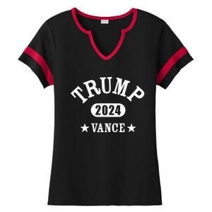 Trump Vance 2024 Athletic Design Gift Ladies Halftime Notch Neck Tee