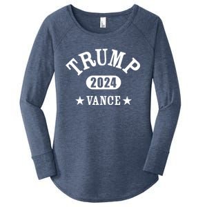 Trump Vance 2024 Athletic Design Gift Women's Perfect Tri Tunic Long Sleeve Shirt