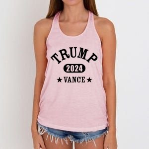 Trump Vance 2024 Athletic Design Gift Women's Knotted Racerback Tank