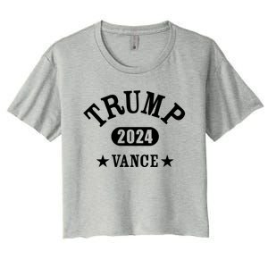 Trump Vance 2024 Athletic Design Gift Women's Crop Top Tee