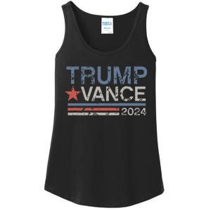 Trump Vance 2024 Retro Featuring Trump And Jd Vance Ladies Essential Tank