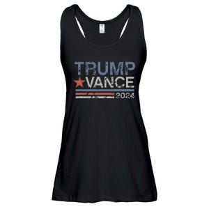 Trump Vance 2024 Retro Featuring Trump And Jd Vance Ladies Essential Flowy Tank