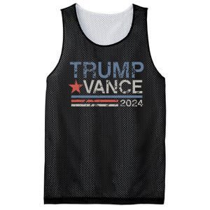 Trump Vance 2024 Retro Featuring Trump And Jd Vance Mesh Reversible Basketball Jersey Tank