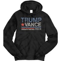 Trump Vance 2024 Retro Featuring Trump And Jd Vance Tie Dye Hoodie