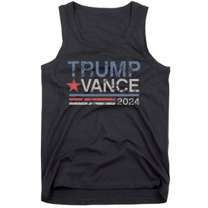 Trump Vance 2024 Retro Featuring Trump And Jd Vance Tank Top