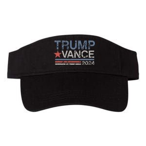 Trump Vance 2024 Retro Featuring Trump And Jd Vance Valucap Bio-Washed Visor