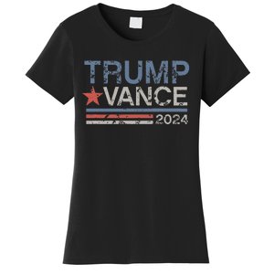 Trump Vance 2024 Retro Featuring Trump And Jd Vance Women's T-Shirt