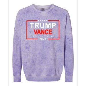 Trump Vance 24 Make America Great Again Usa Election Colorblast Crewneck Sweatshirt