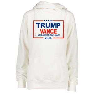 Trump Vance 24 Make America Great Again Usa Election Womens Funnel Neck Pullover Hood