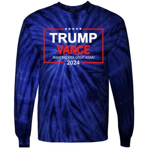 Trump Vance 24 Make America Great Again Usa Election Tie-Dye Long Sleeve Shirt